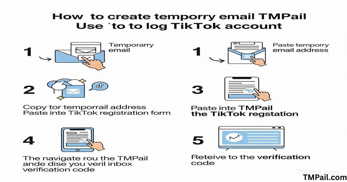 Log In to TikTok Using TMPail Without a Real Email