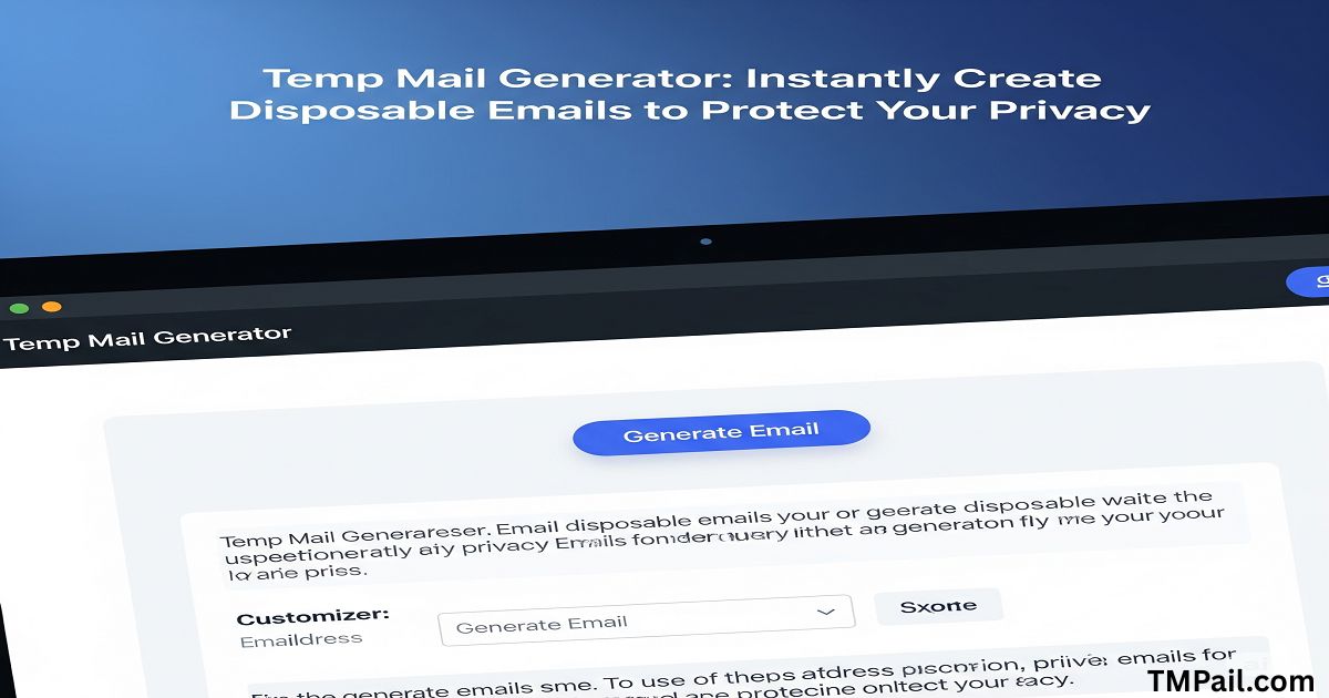 Temp Mail Generator: Instantly Create Disposable Emails to Protect Your Privacy in 2025