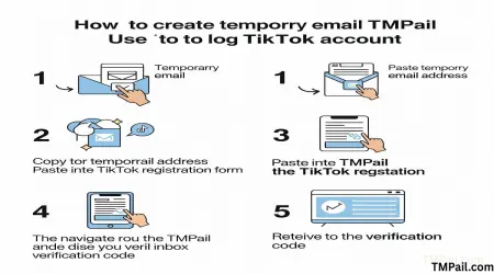 Log In to TikTok Using TMPail Without a Real Email